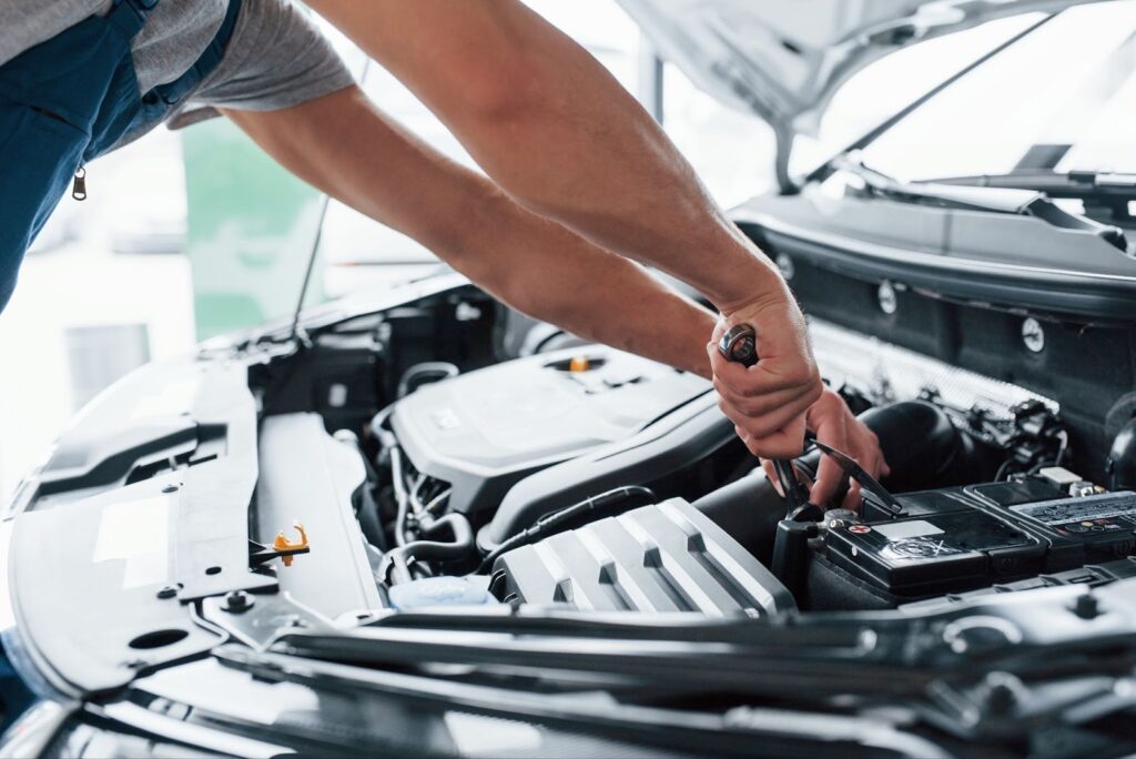 Process of repairing car