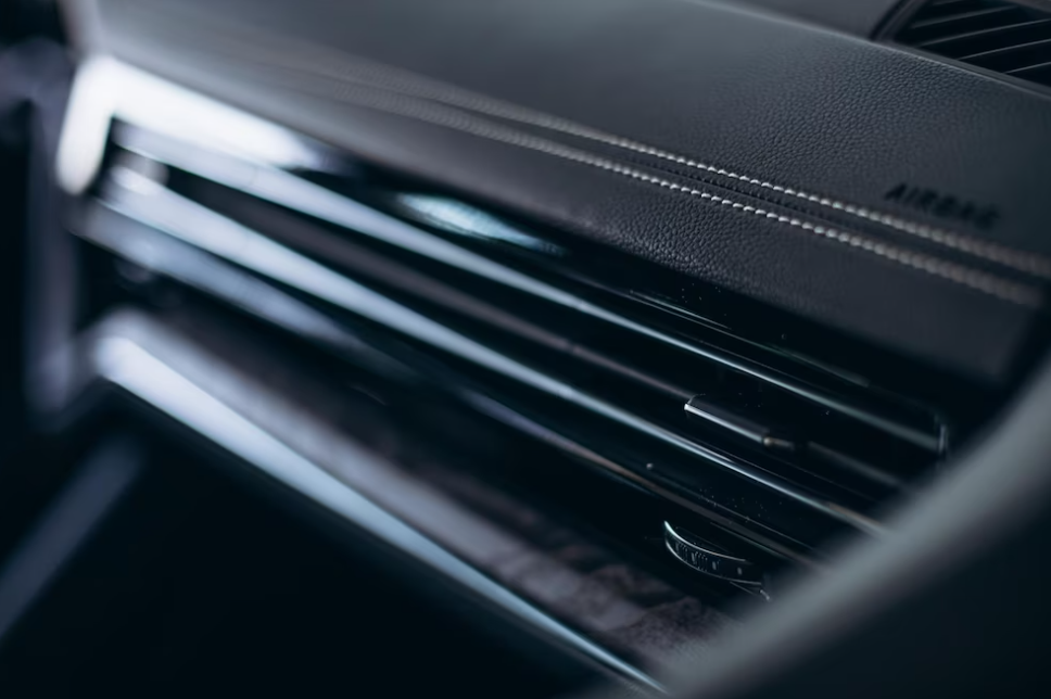 air conditioning system in the black car